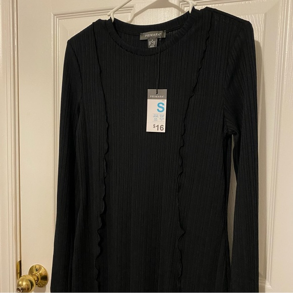 Black Ribbed Dress - Picture 2 of 6